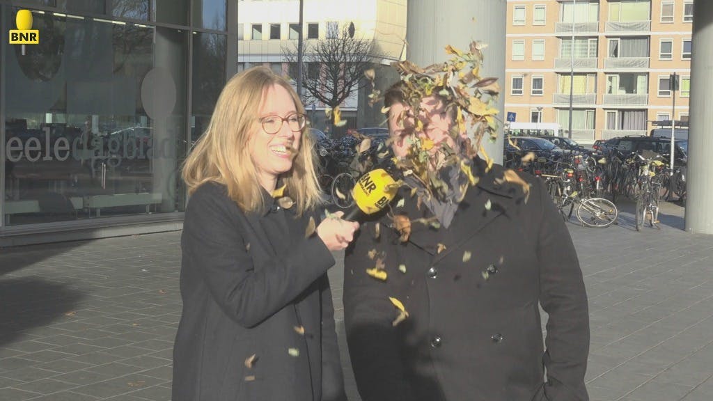 Foto: Spitsuur met Annette en Thomas.