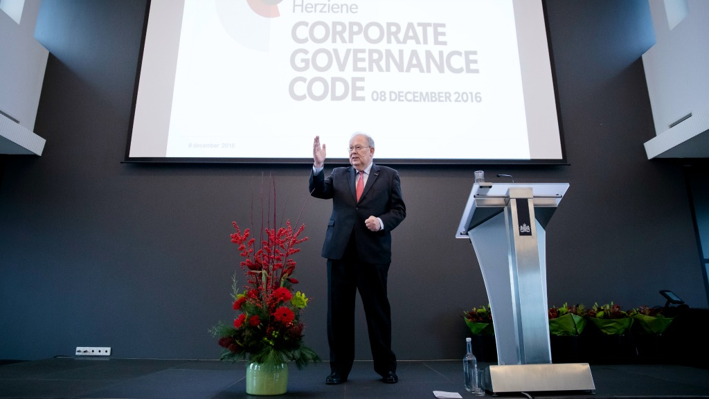 Jaap van Manen, voorzitter van de Monitoring Commissie Corporate Governance Code. Foto: ANP