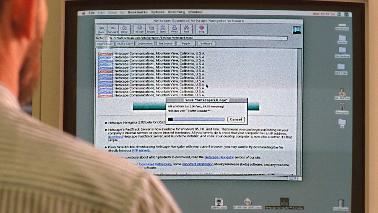 Internet in 1996. Foto: ANP