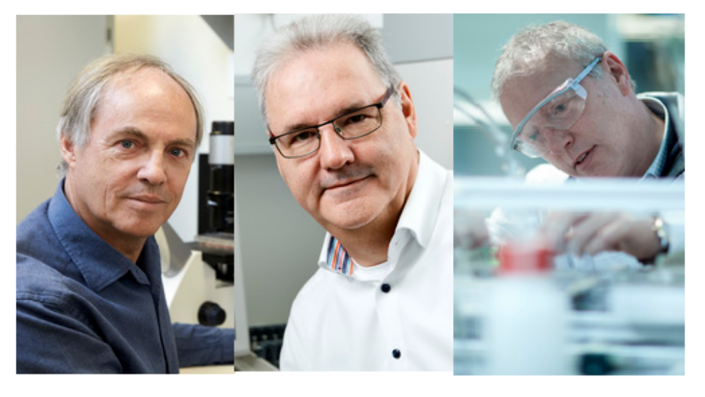 Hans Clevers, Jan van den Boogaart en Gert-Jan Gruter