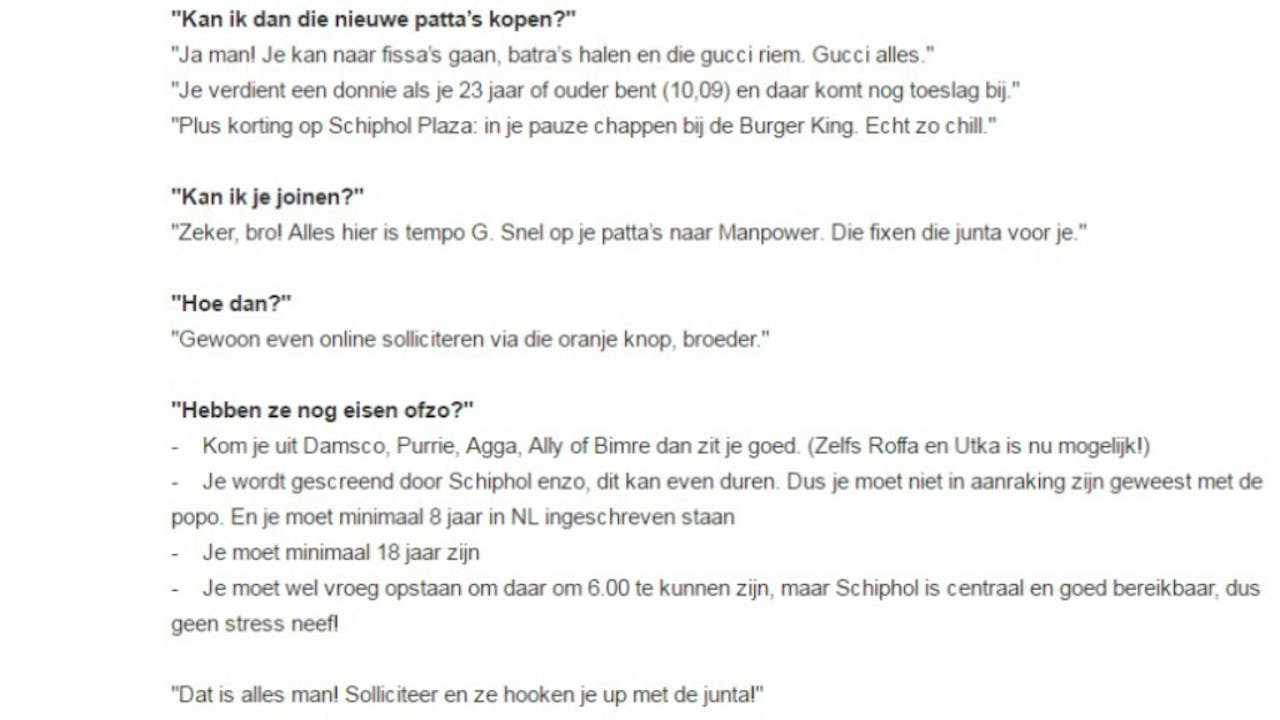 Vacature In Straattaal Extra Doekoes Jeweettoch Bnr