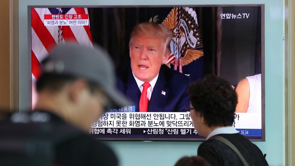 Foto: HH/Lee Jin-man - Televisiebeelden uit Zuid-Korea