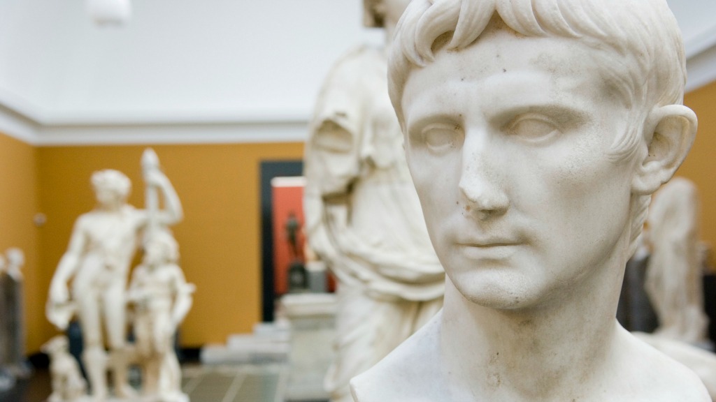 Een borstbeeld van Augustus Caesar in het Ny Carlsberg Glyptotek museum in Kopenhagen. Foto: HH/Bjorn Andren
