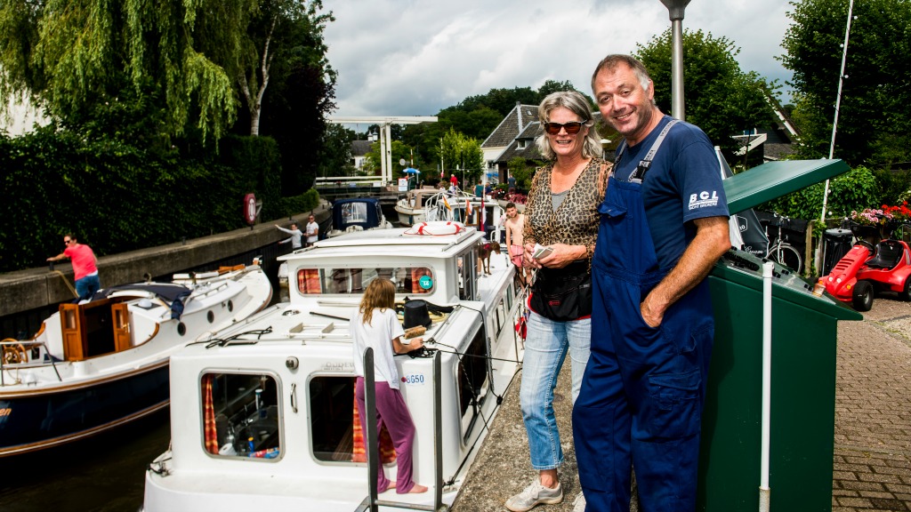 Sluiswachter Leo Oor bij de Mijndense Sluis in Loenen aan de Vecht. Foto: HH/Desirée Schippers