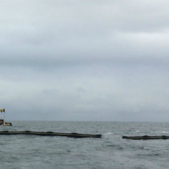 Oefenen met olieramp op drukke Noordzee