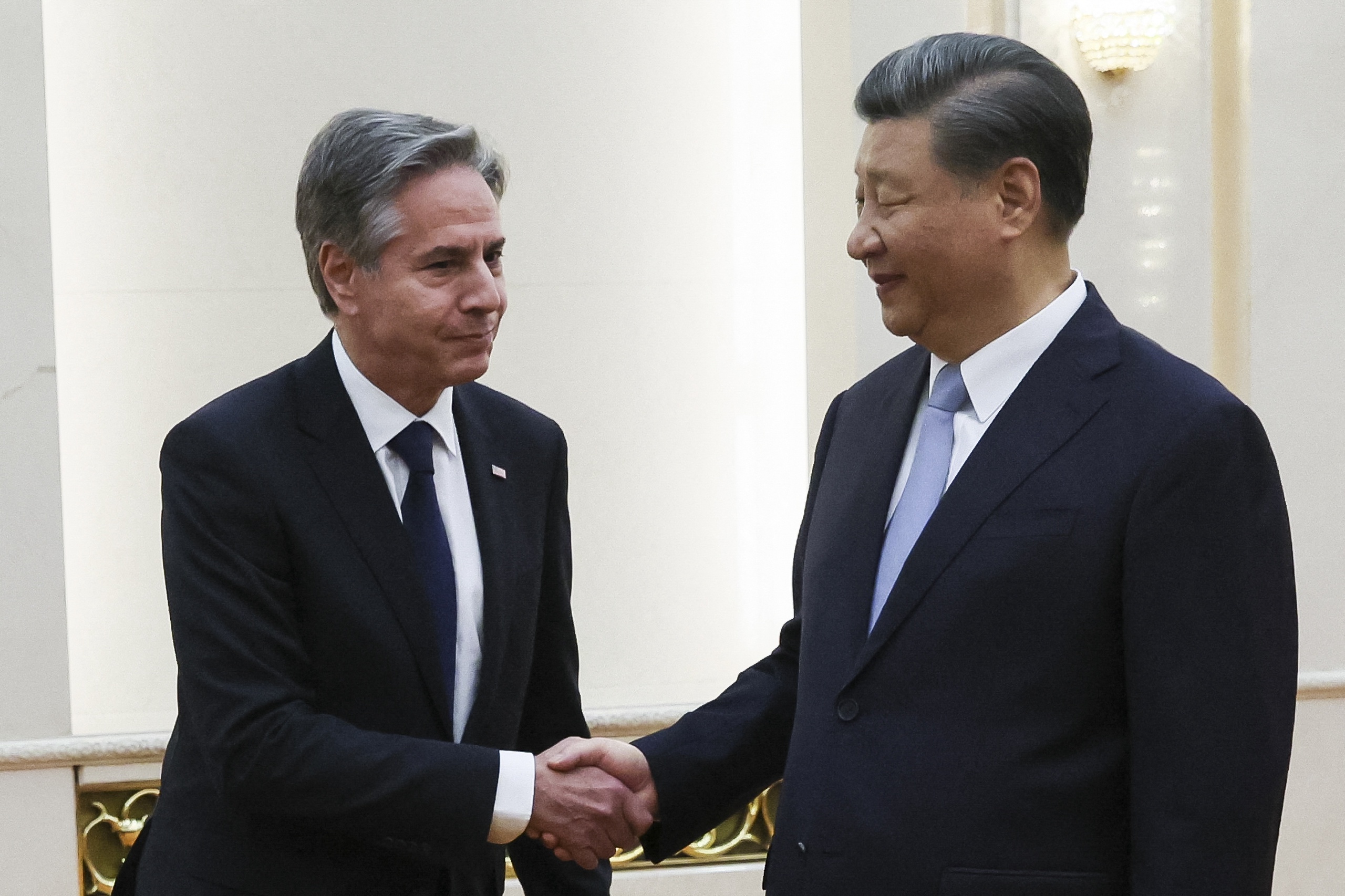 US Secretary of State Antony Blinken meets Chinese President Xi Jinping during his state visit to China.  The Chinese president has introduced a new law to be able to crack down on the United States.  On Saturday, the law will come into effect allowing China to take measures to combat the 