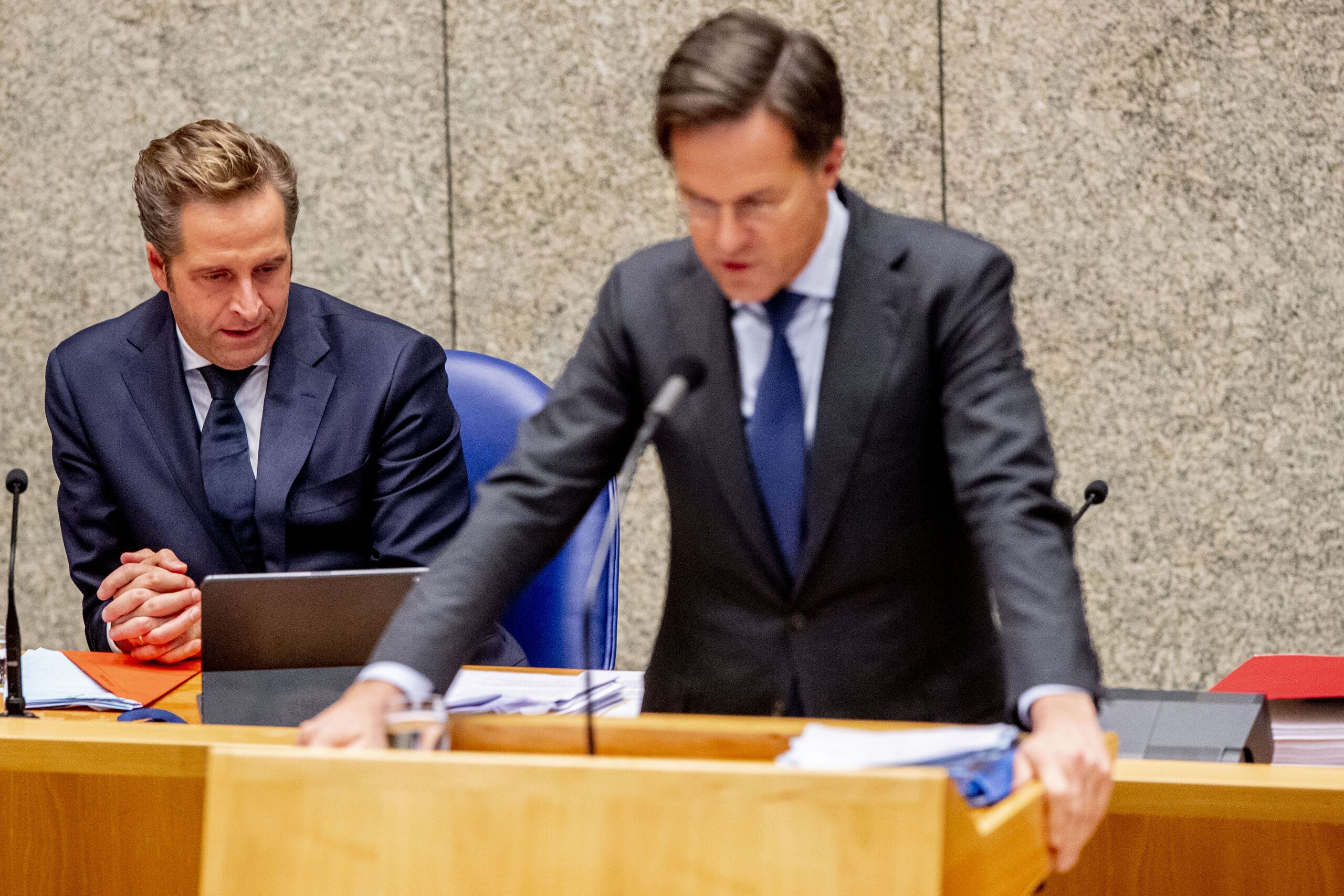 Hugo de Jonge en Mark Rutte