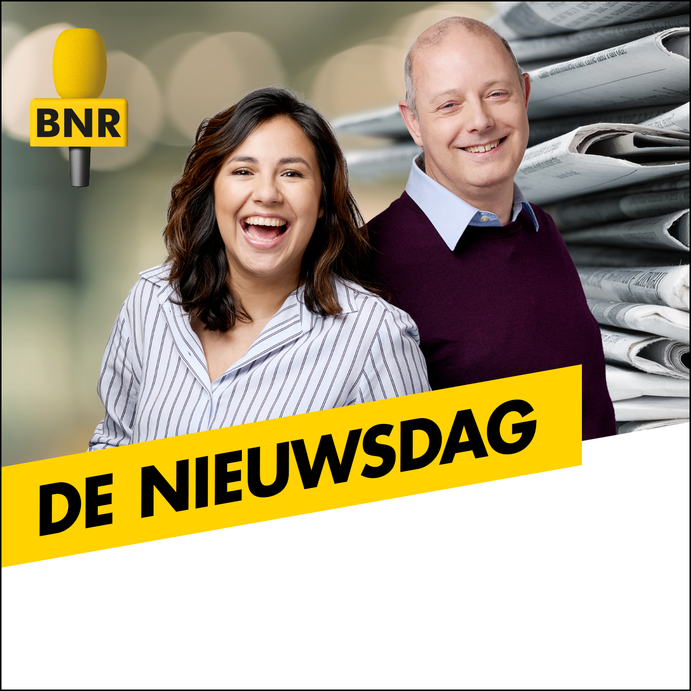 Talitha Muusse en Mark Beekhuis in De Nieuwsdag