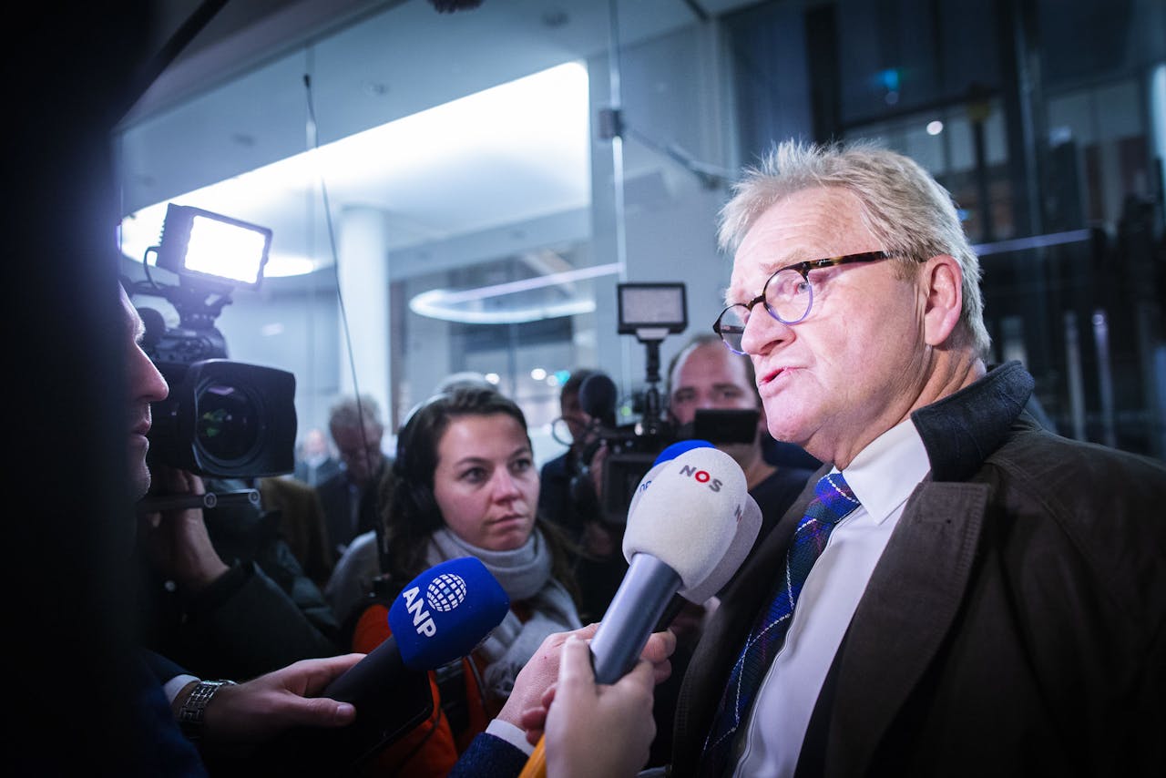 2018-10-24 22:43:33 DEN HAAG - Hans de Boer verlaat het ministerie van Sociale Zaken en Werkgelegenheid na het pensioenoverleg met werkgevers en vakbonden. Er is geen akkoord. ANP EVERT-JAN DANIELS
