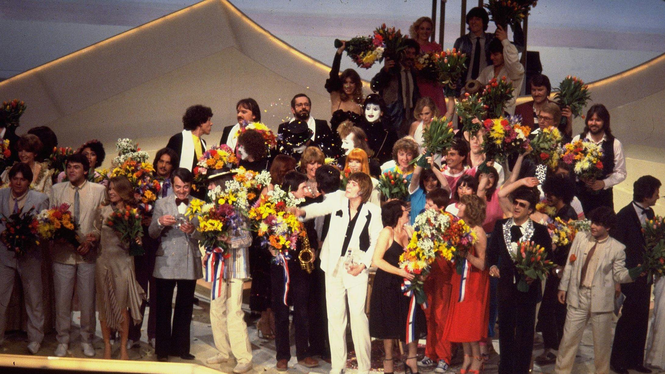 in 1980 was het Songfestival voor het laatst in Nederland: Den Haag was toen de gelukkige.
