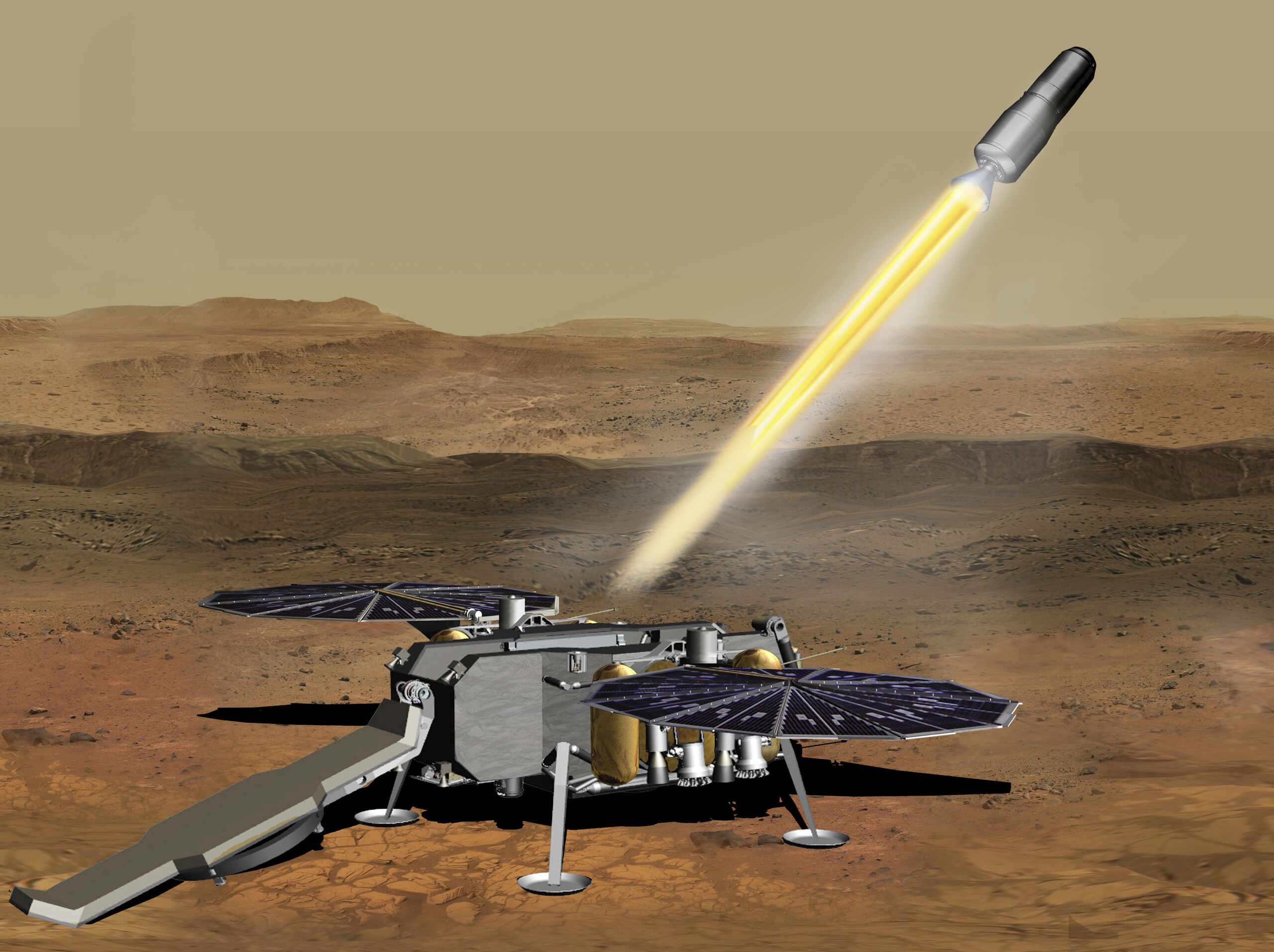 Het NASA Mars Ascent Vehicle 