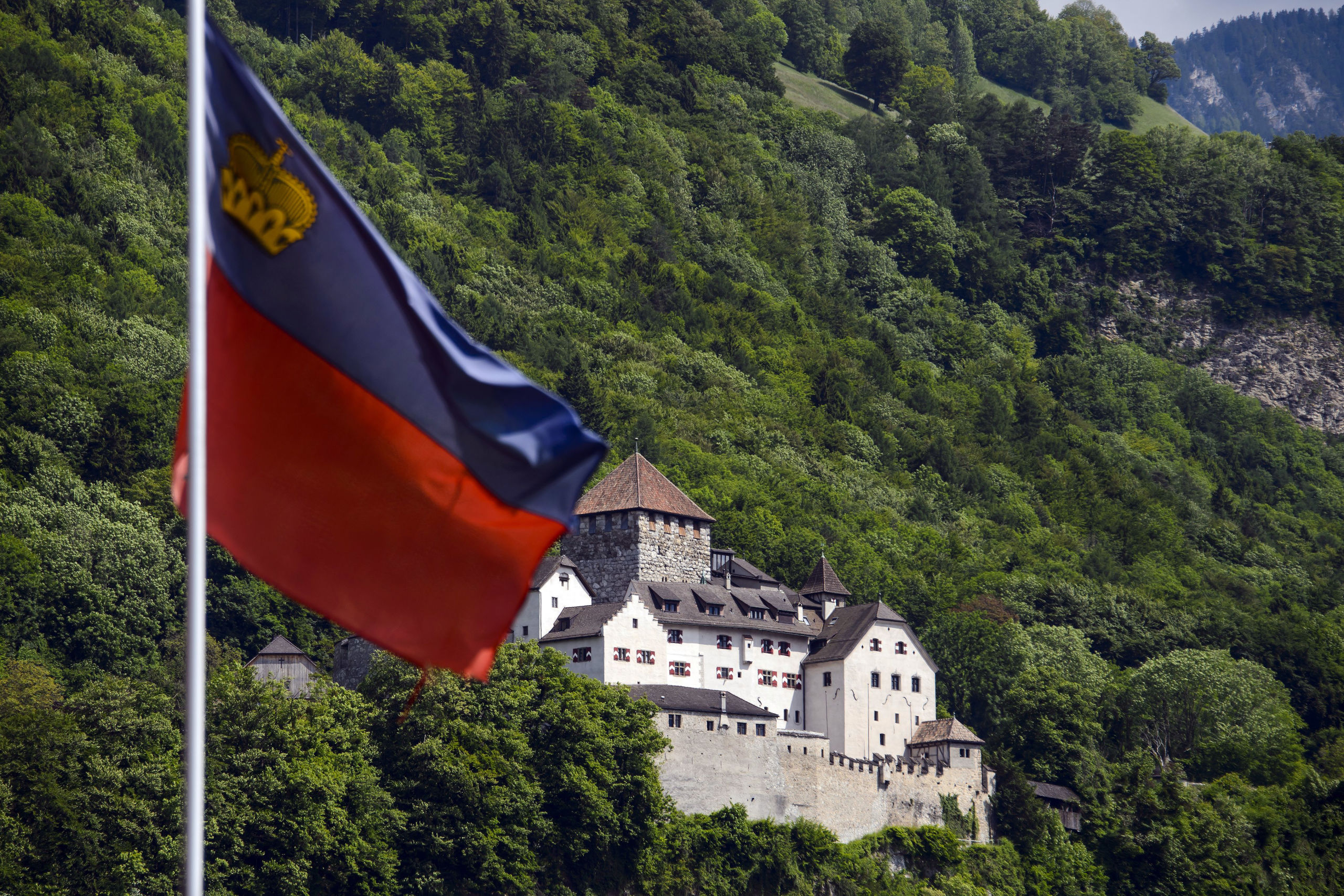 Kasteel van de koninklijke familie in Liechtenstein.