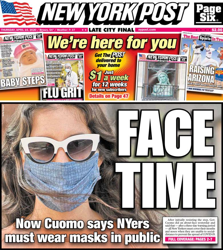 Voorpagina New York Post