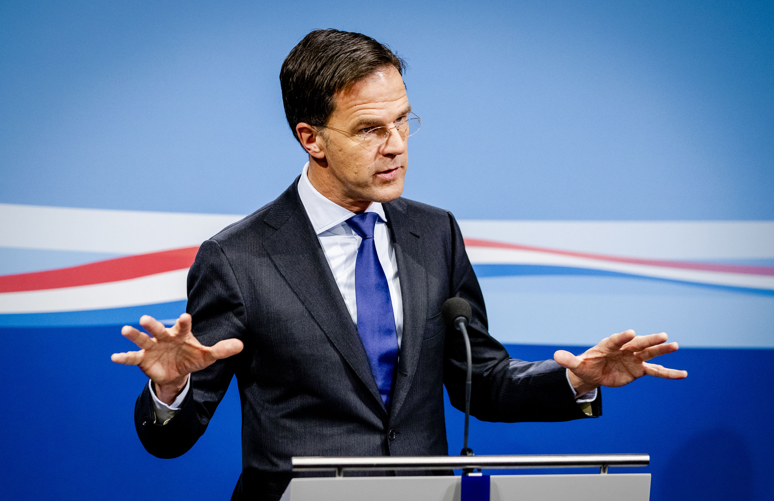 2019-11-29 15:38:09 DEN HAAG - Minister-president Mark Rutte geeft een persconferentie na afloop van de wekelijkse ministerraad. ANP SEM VAN DER WAL