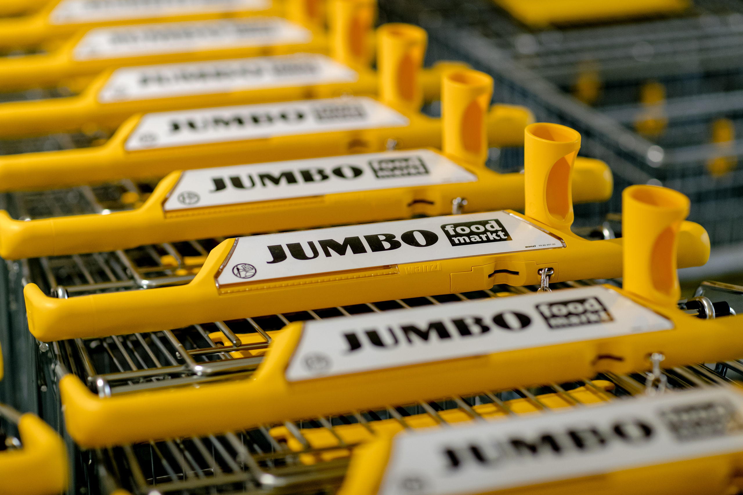 De opening van Jumbo Foodmarkt. In deze winkel komen Jumbo en La Place samen.