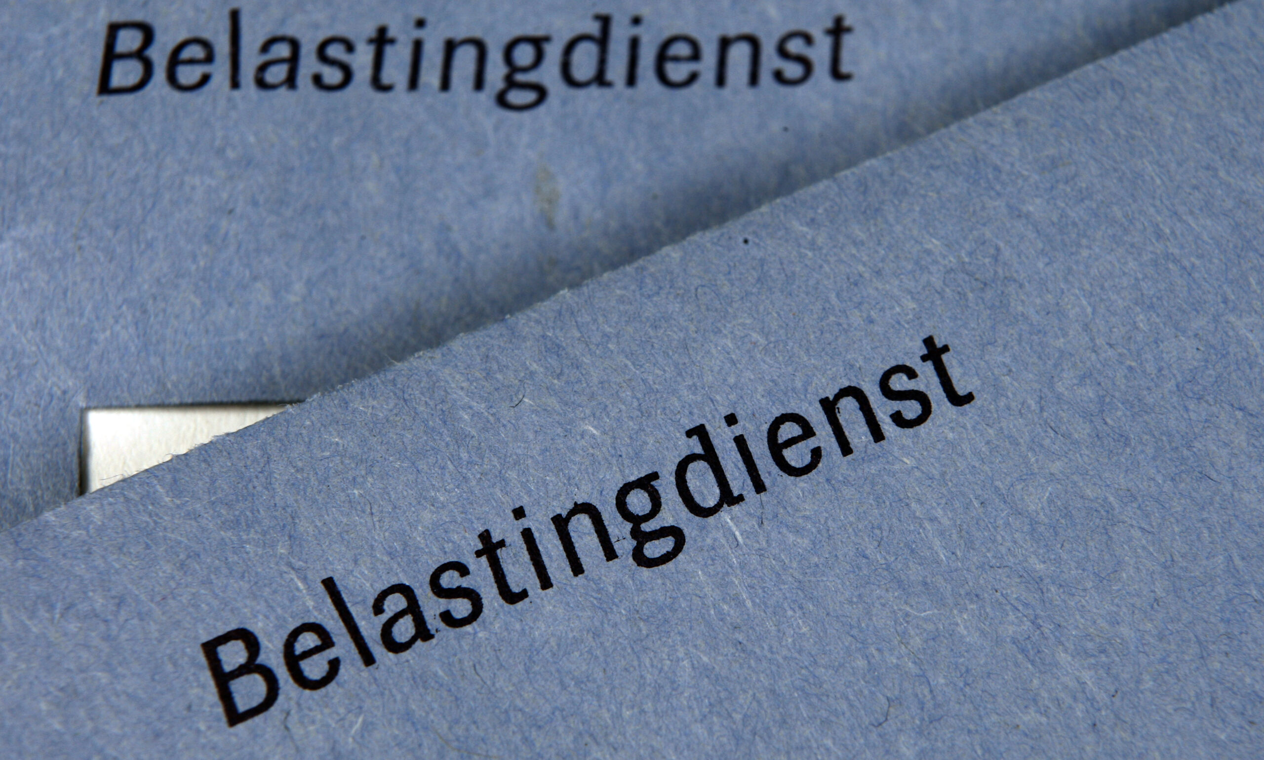 De blauwe belastingenveloppe