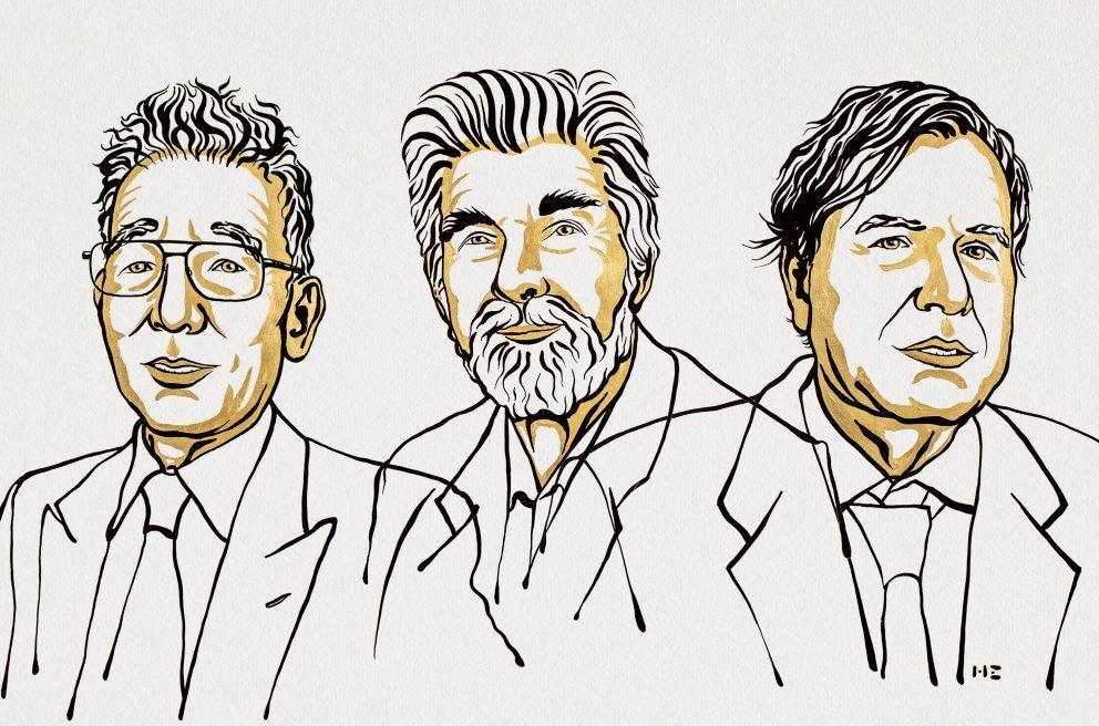 Syukuro Manabe, Klaus Hasselmann en Giorgio Parisi