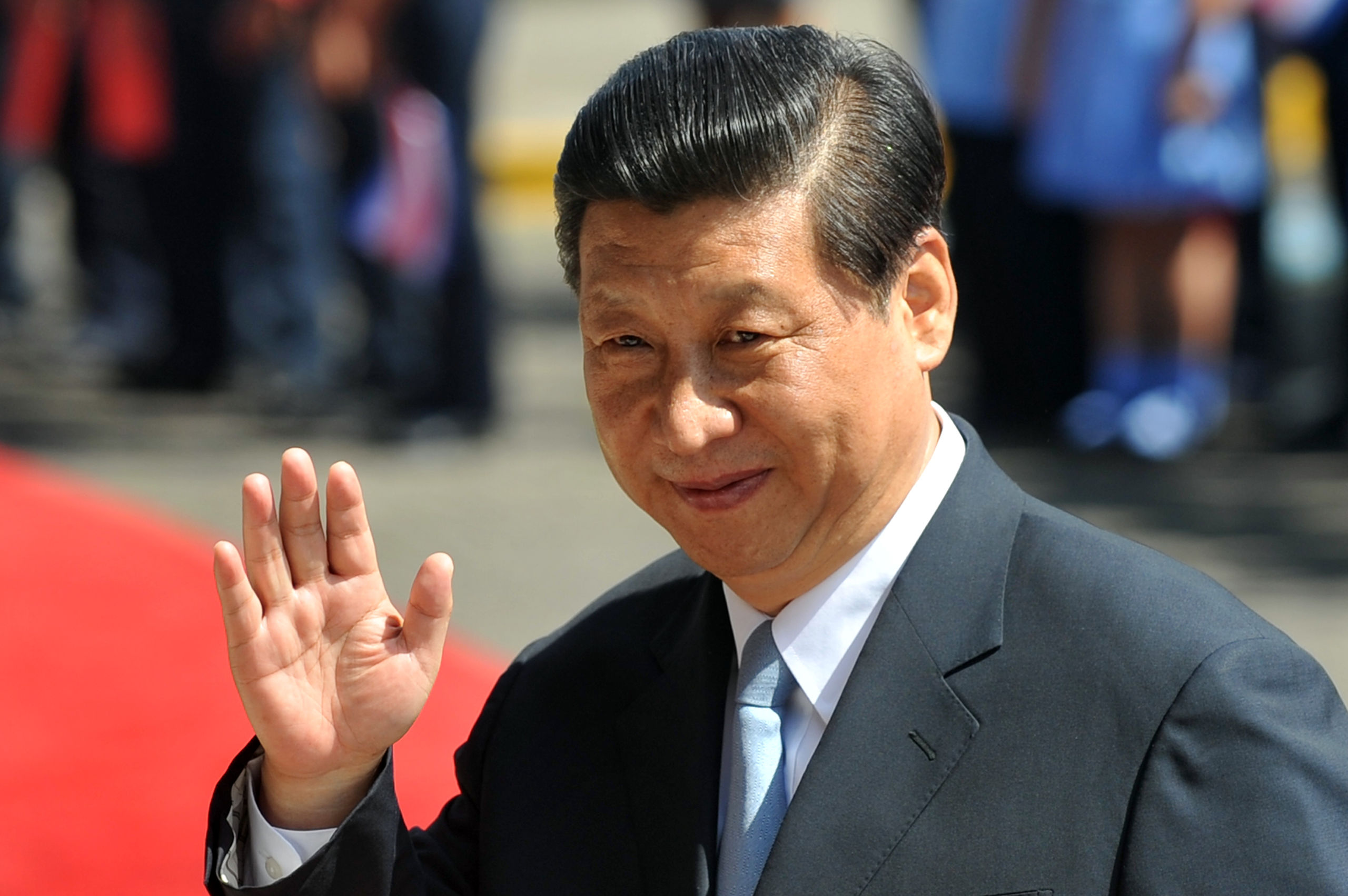De Chinese president Xi Jinping