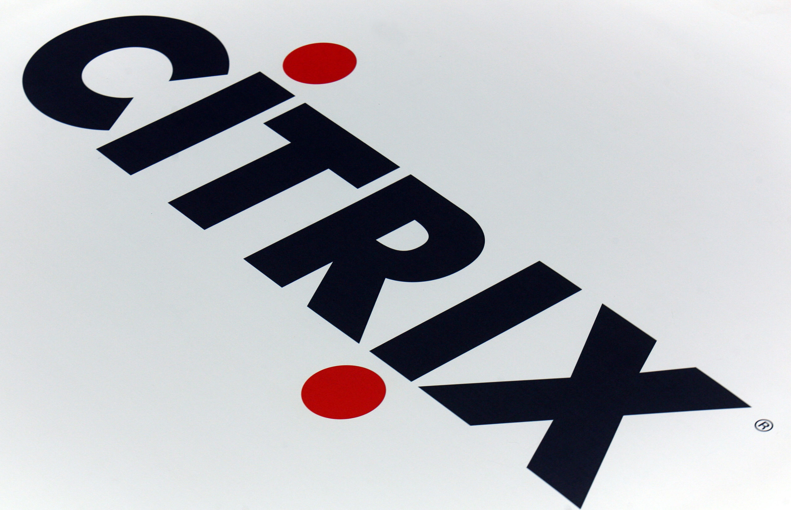 Het logo van Citrix. 