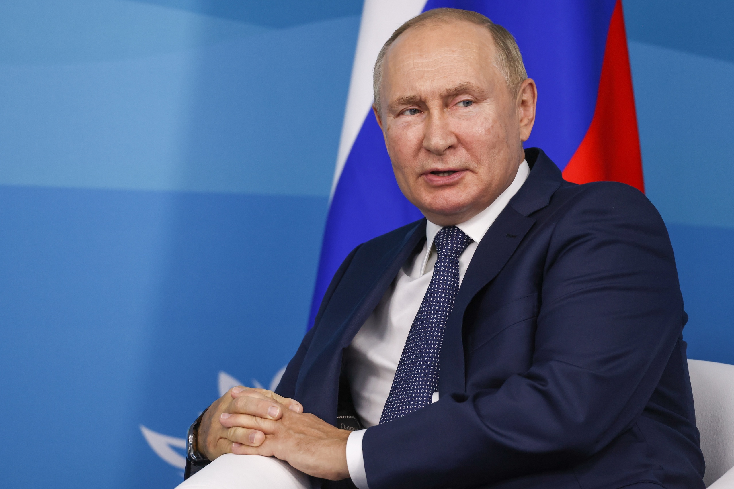 Rusland is volgens Poetin steeds meer aan het kijken naar economische mogelijkheden in het Midden-Oosten en Azië. 