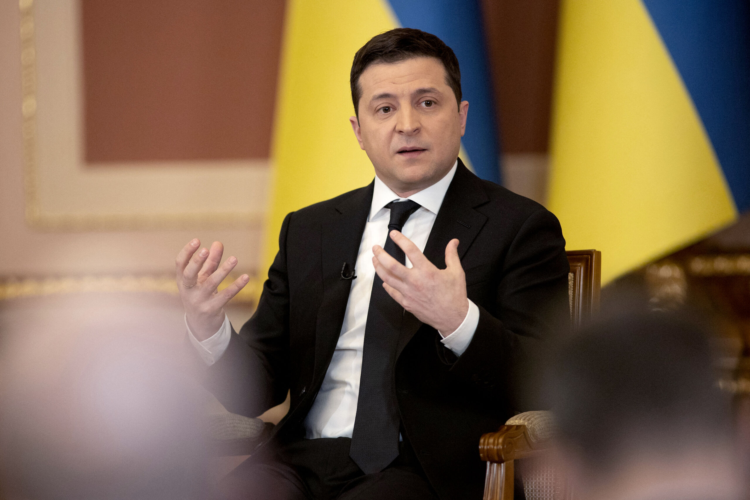 De Oekraïense president Volodimir Zelenski.