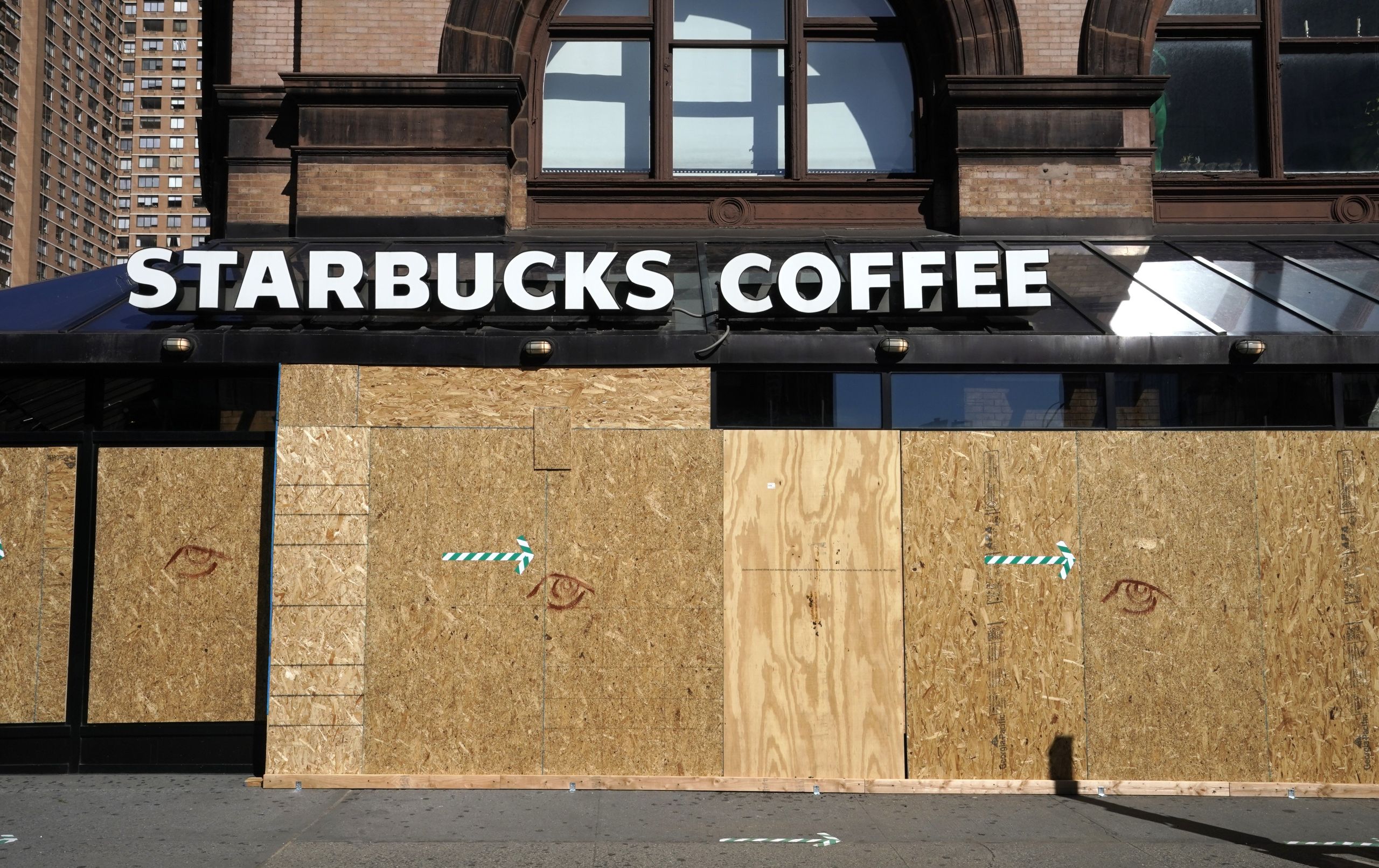 Gesloten Starbucksfiliaal in de VS