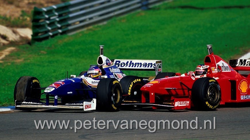 Gevecht om de wereldtitel: Jacques Villeneuve en Michael Schumacher (Jerez, 1997)