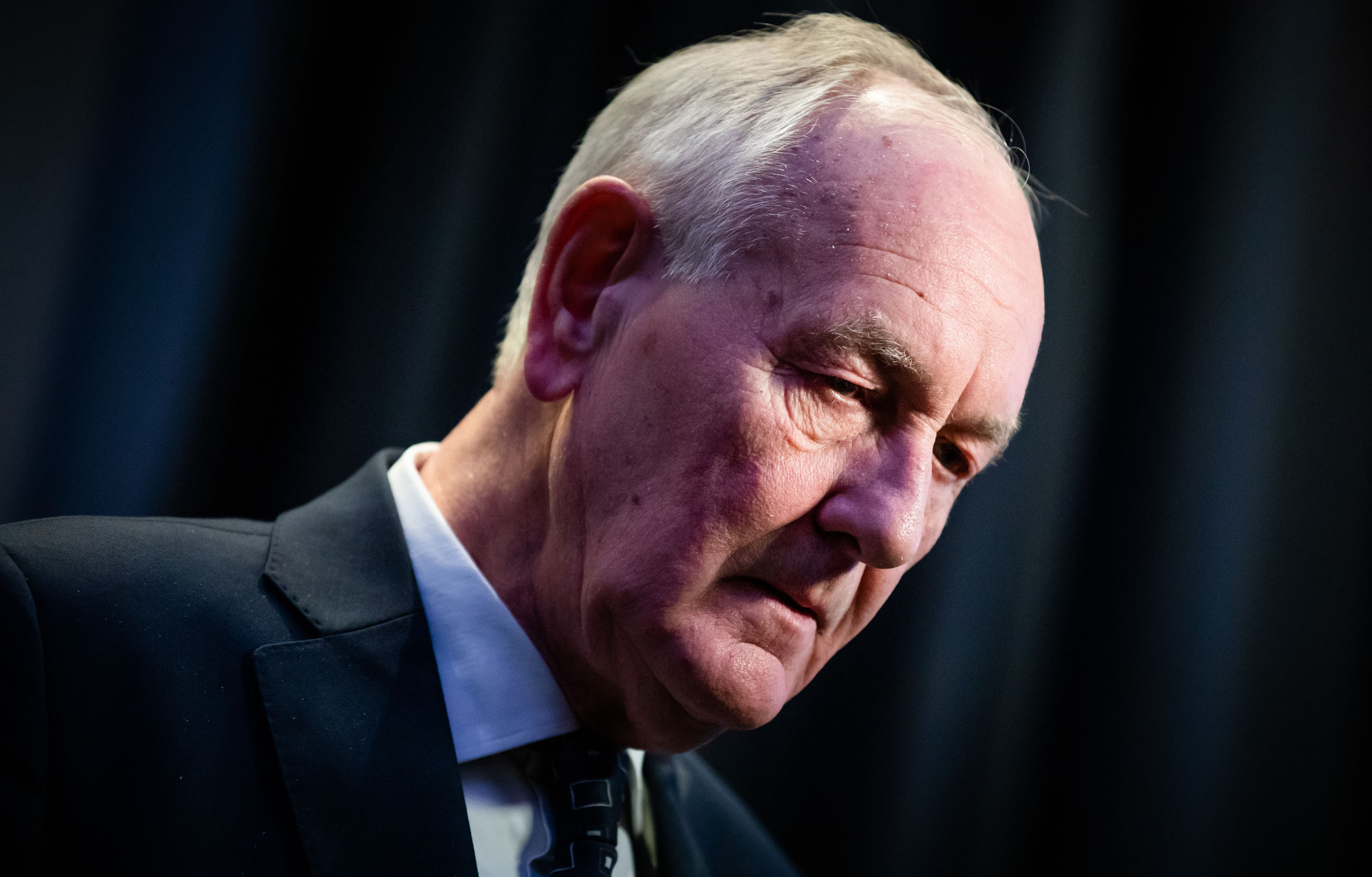 Commissievoorzitter Johan Remkes geeft in Nieuwspoort een toelichting op zijn tweede adviesrapport over stikstof.