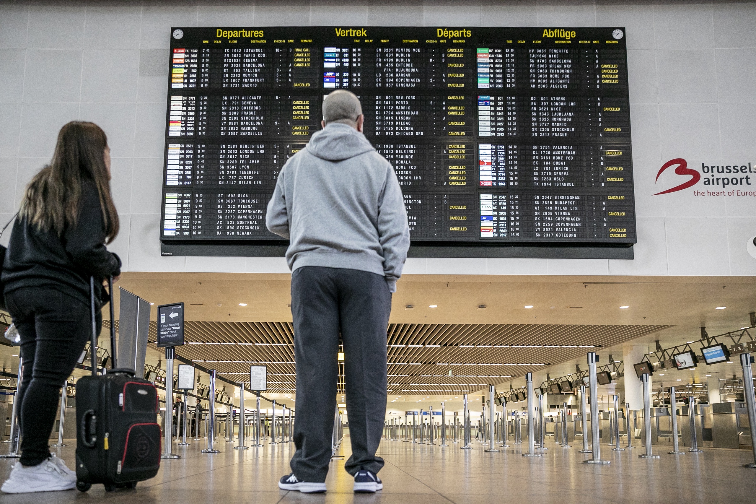 Brussel Airport heeft meer dan 200 vluchten geannuleerd vanwege de nationale stakingsdag in België. 