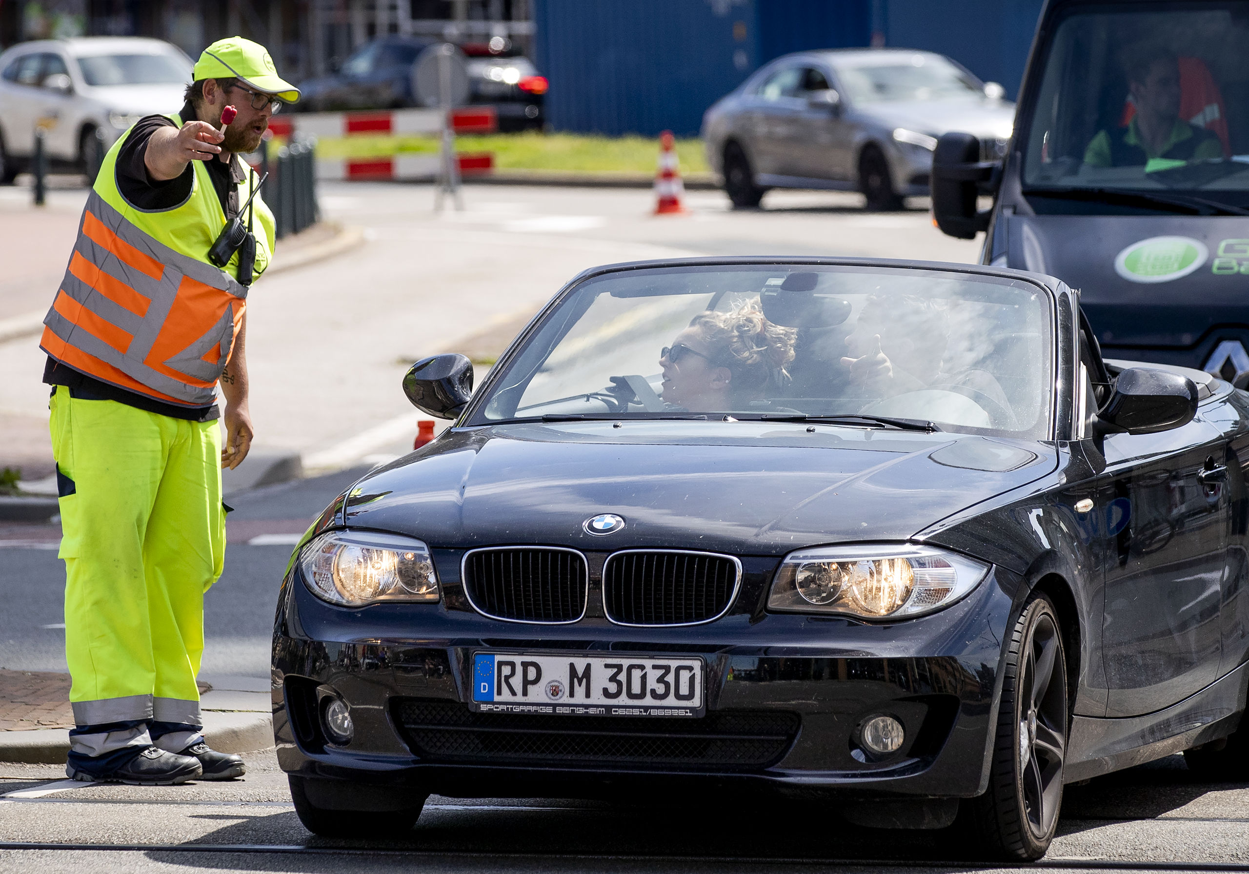 Verkeersregelaar in Scheveningen