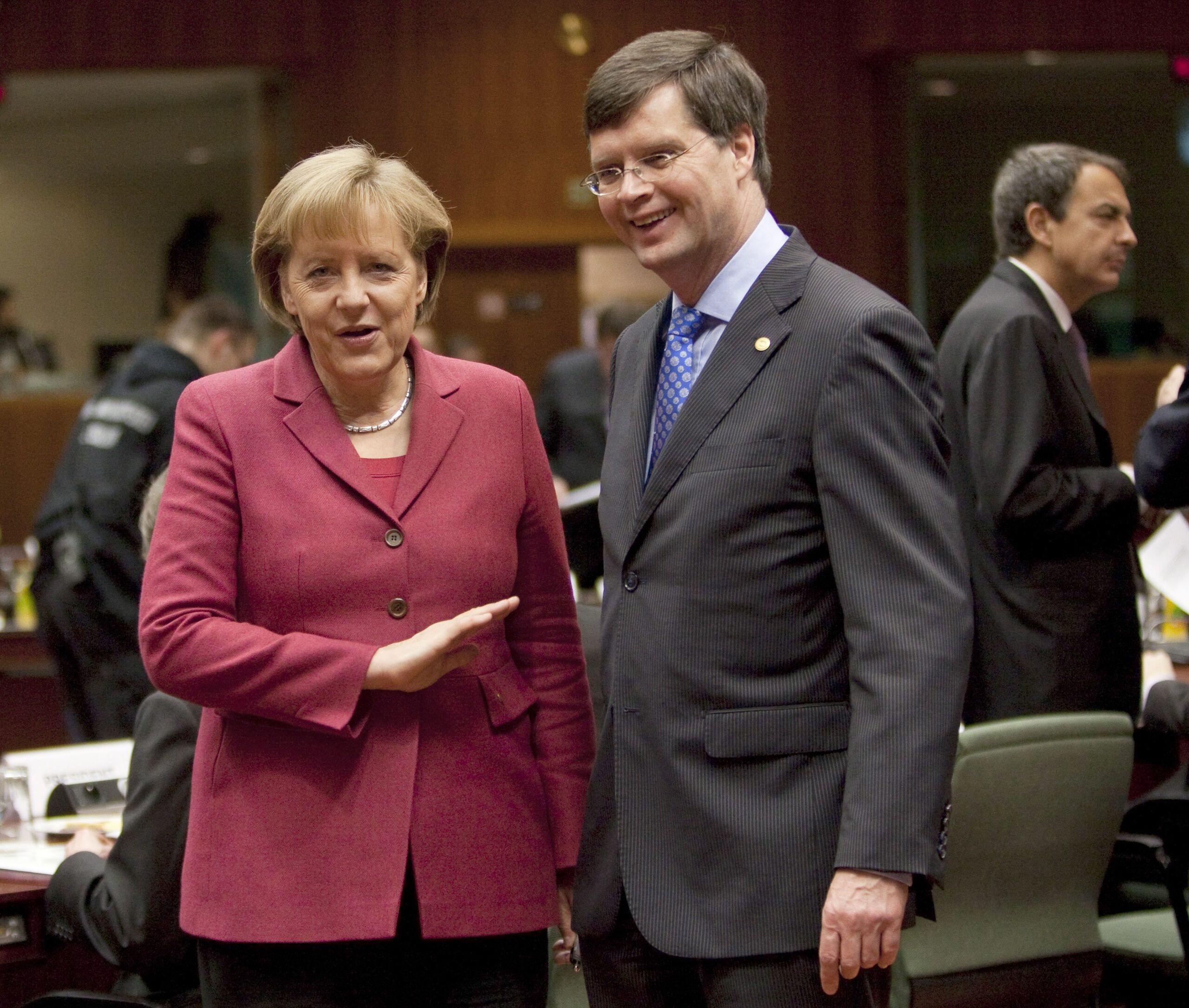 Angela Merkel en Jan Peter Balkenende