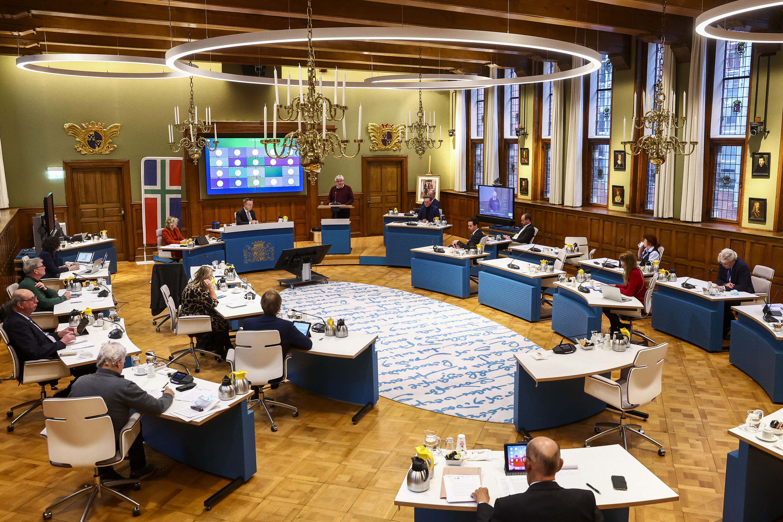 De Groningse Provinciale Staten in debat over de extra gaswinning.