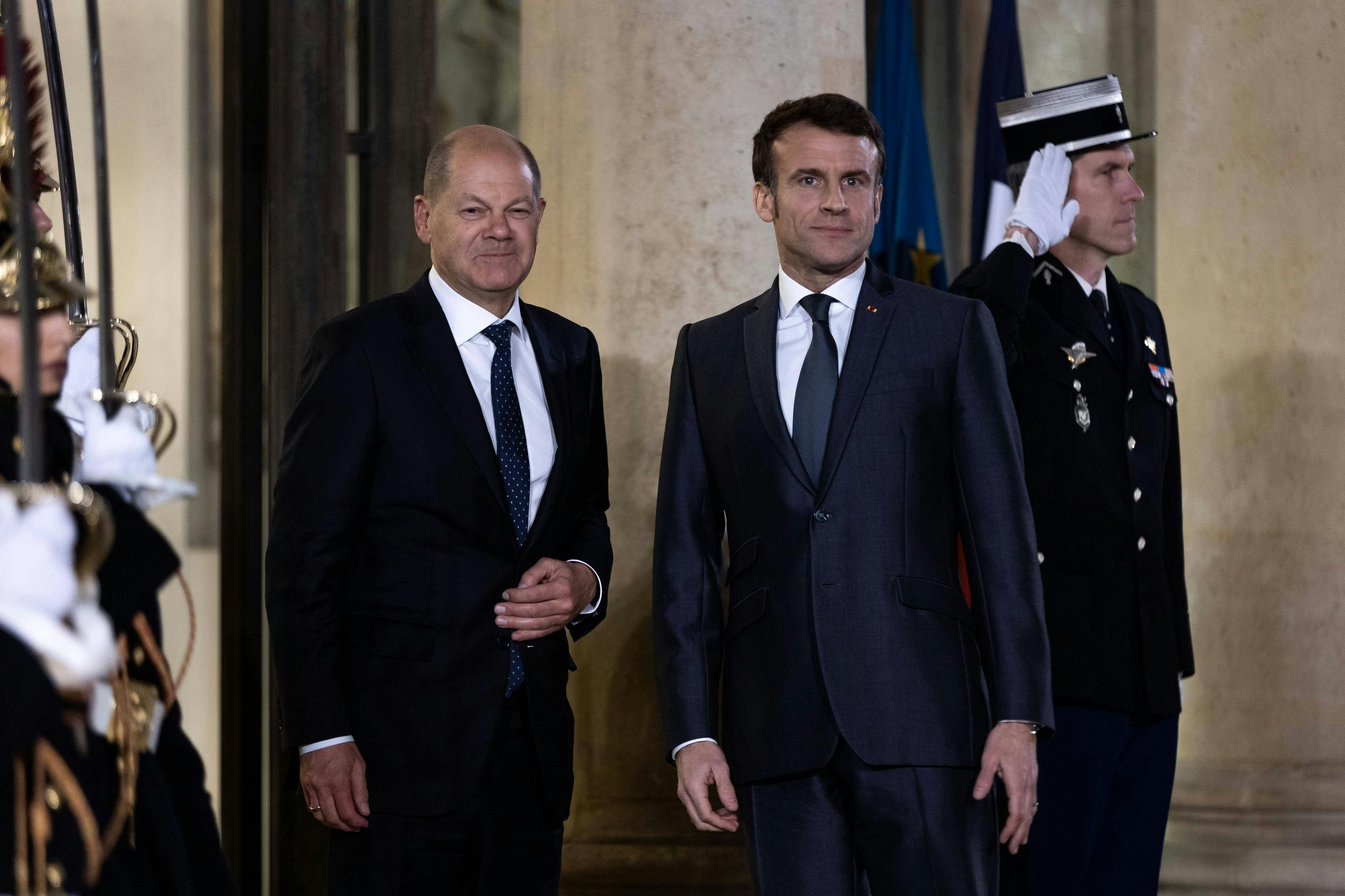 Treffen mit Scholz und Macron inmitten deutscher Unruhen