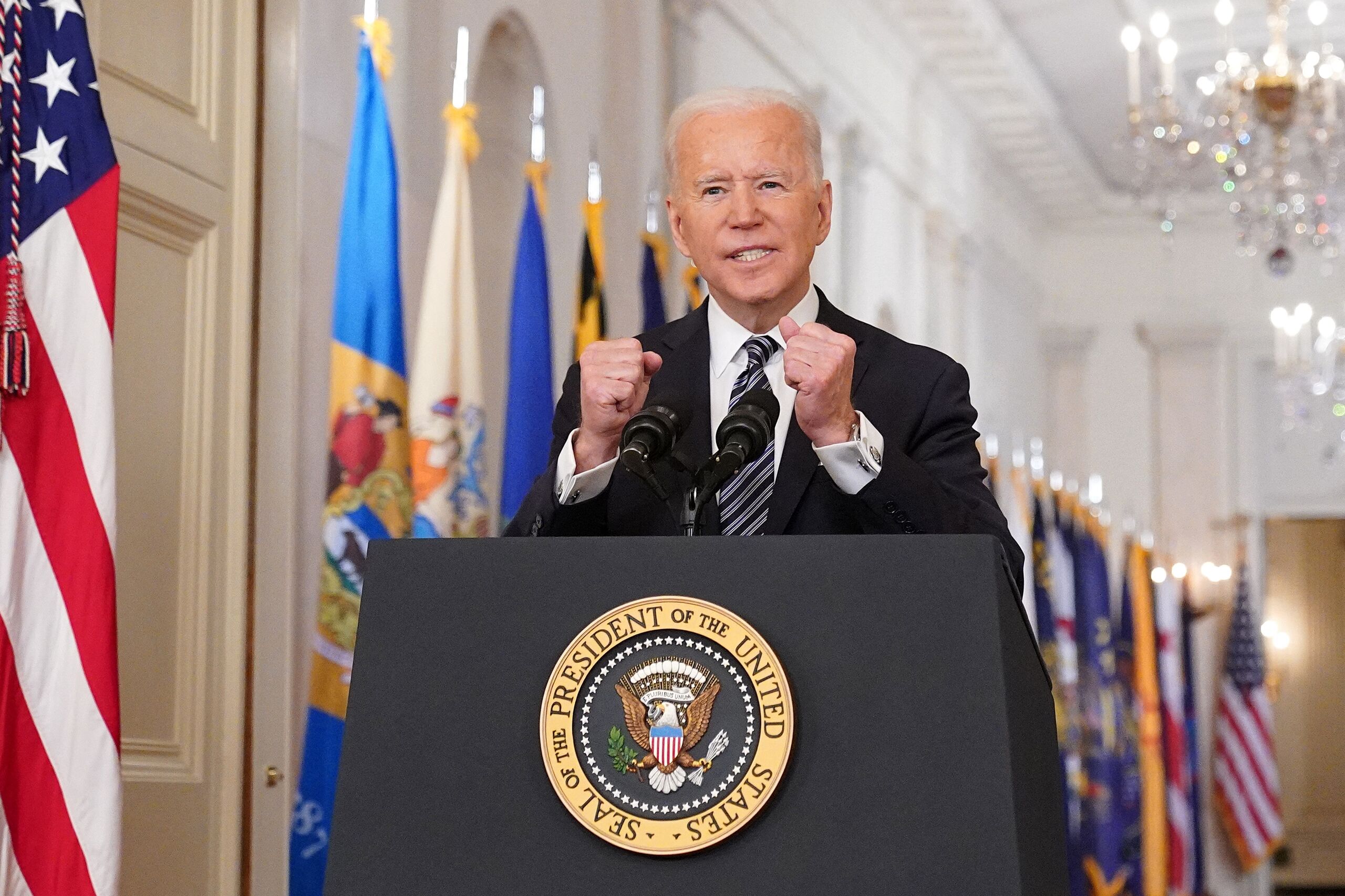 President Biden spreekt de natie toe