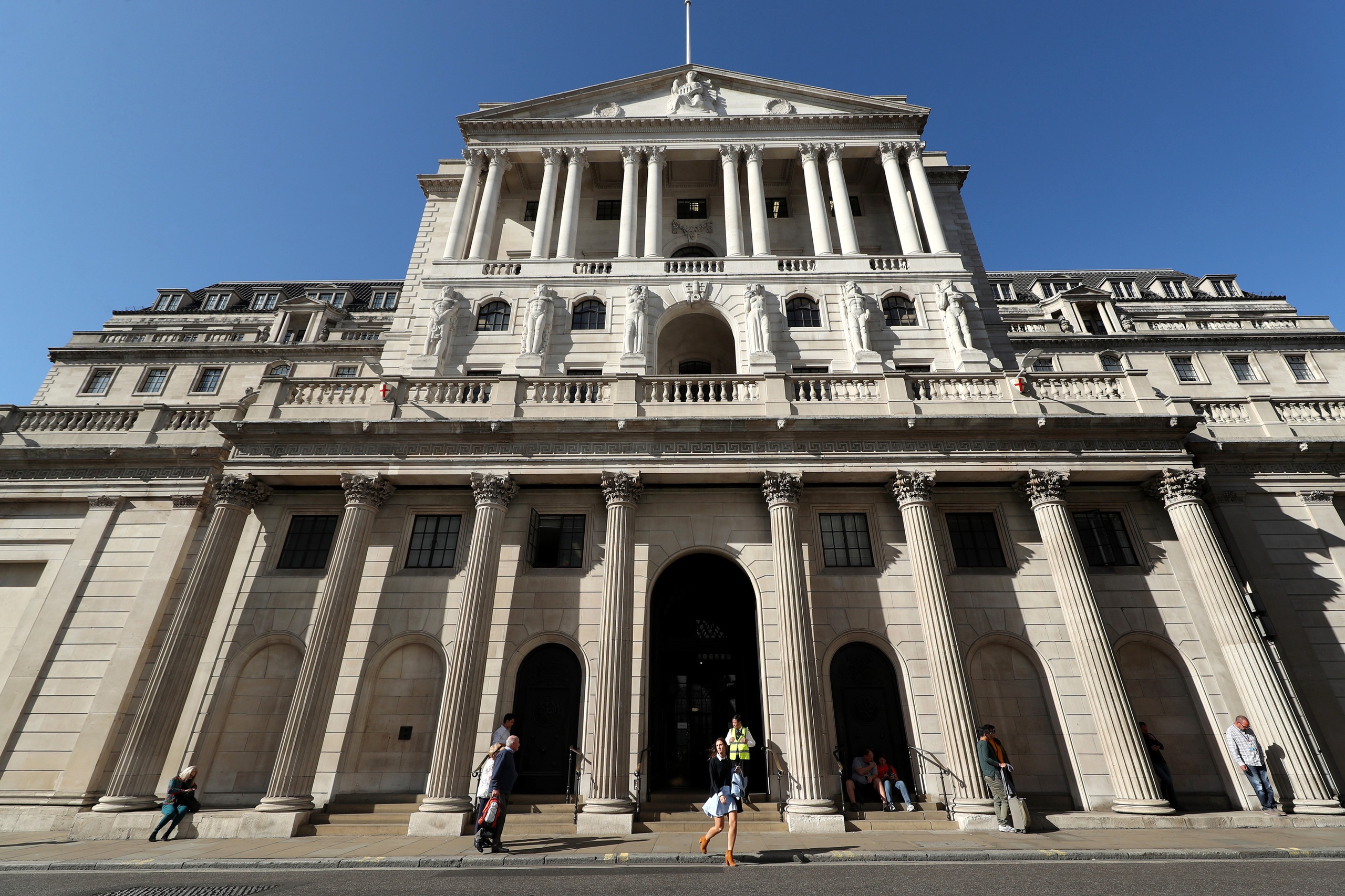 Het gebouw van de Bank of England.