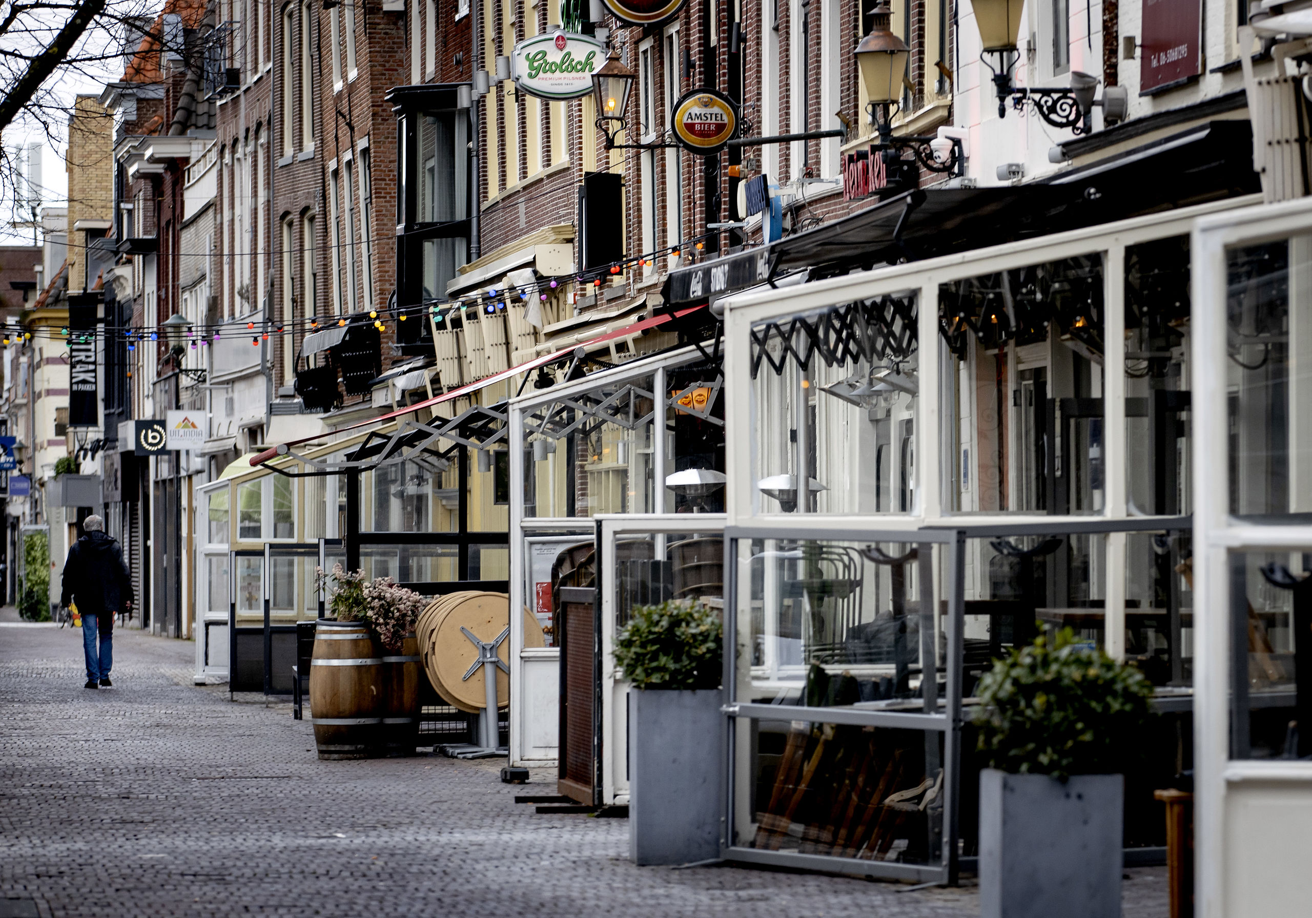 Gesloten horecazaken in Alkmaar.