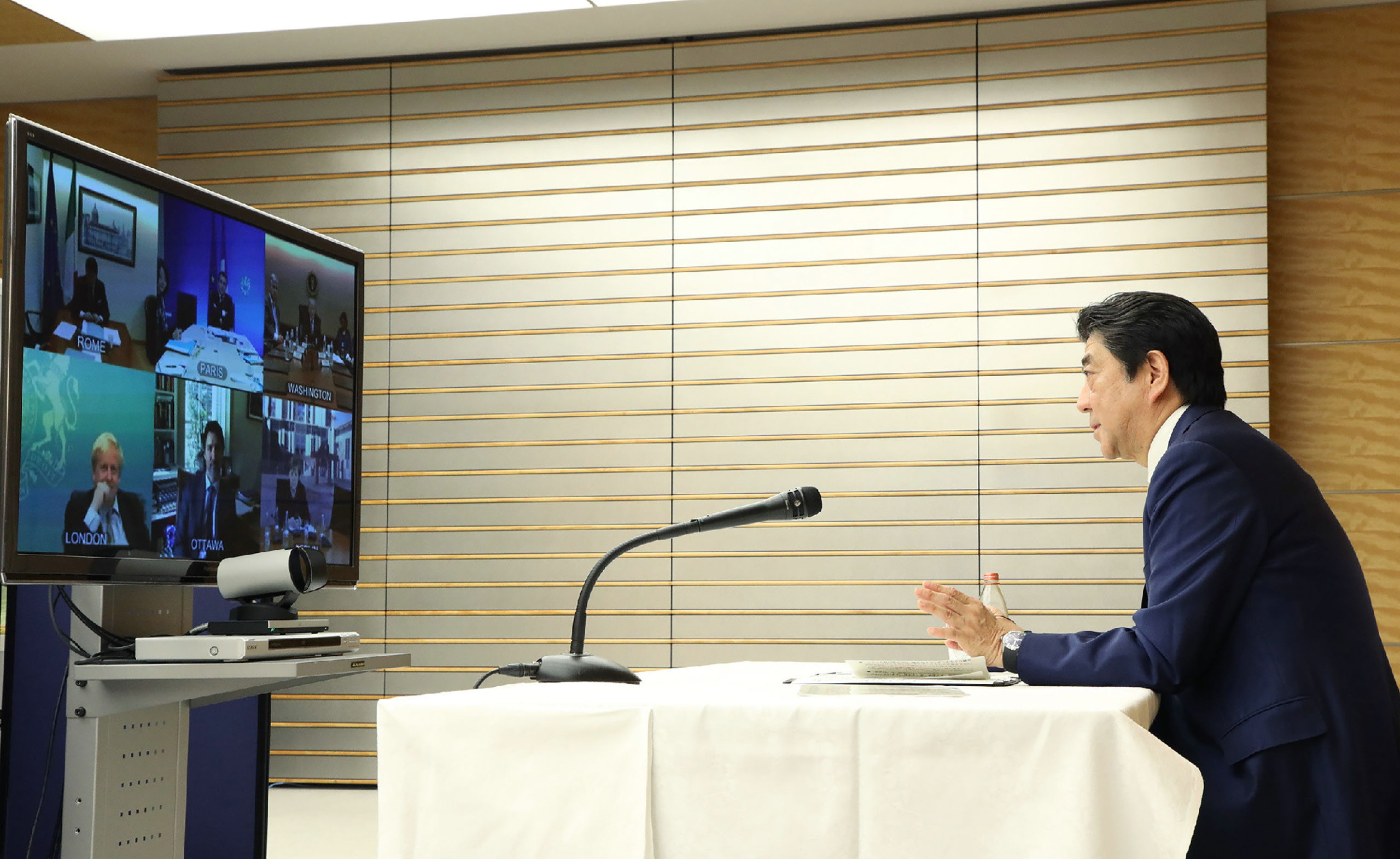 De Japanse premier Shinzo Abe