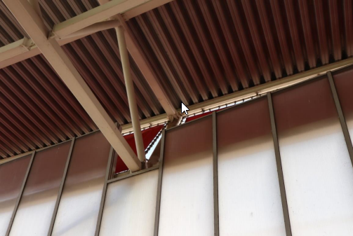 Overzichtsfoto: locatie breuk bovenspant