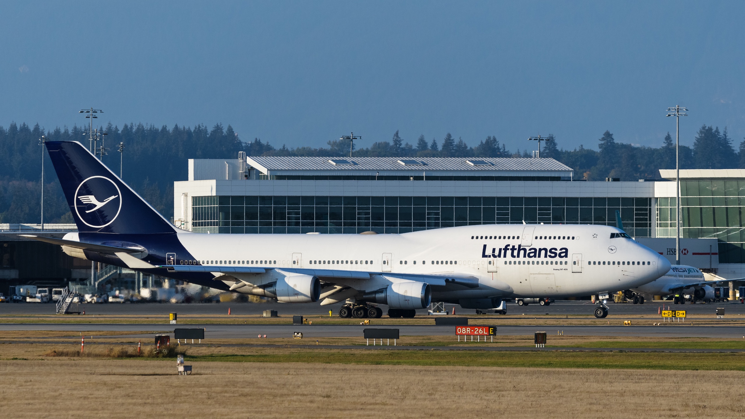 Een Boeing 747 van Lufthansa.