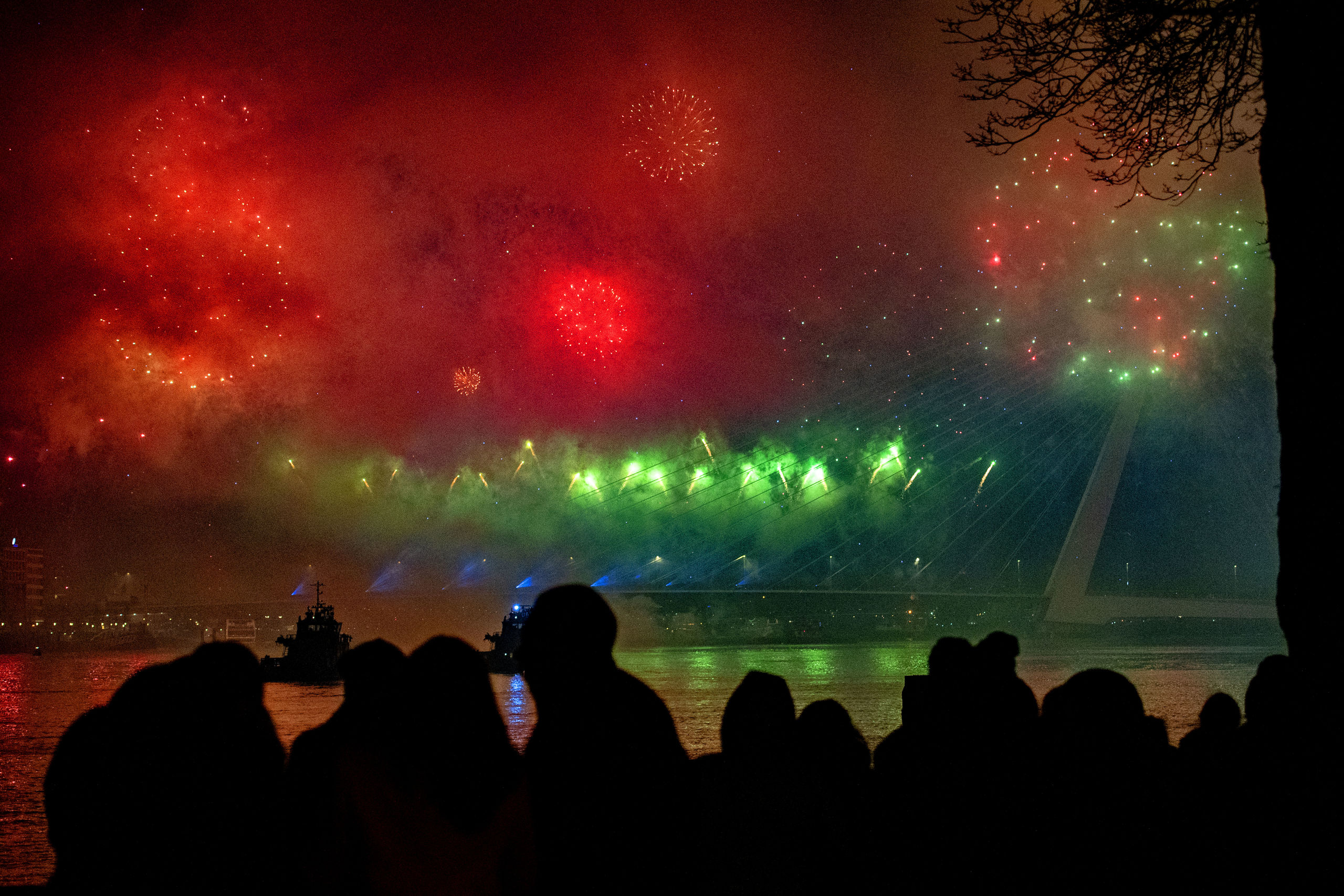 Het Nationale Vuurwerk in Rotterdam