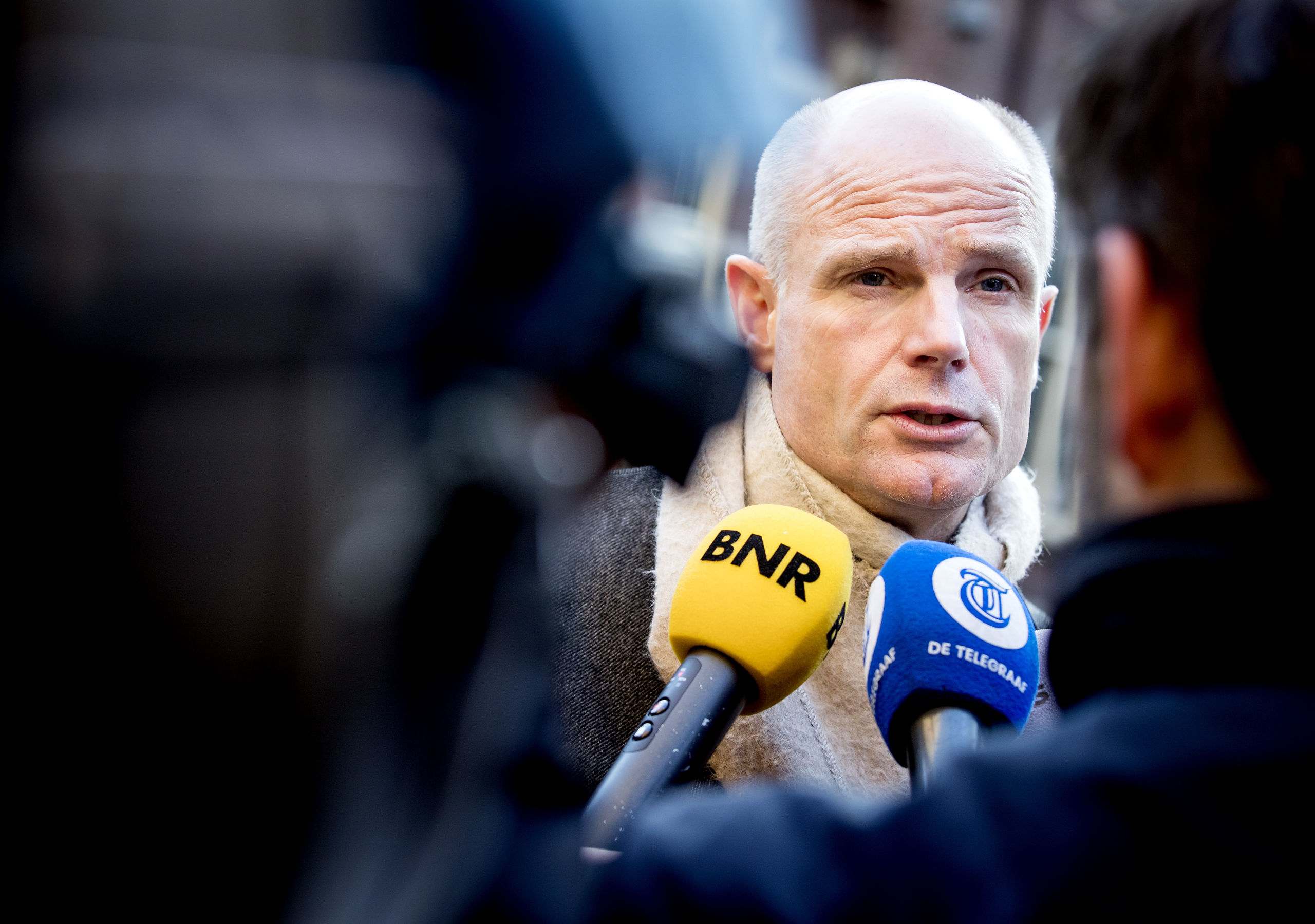 Stef Blok, minister van Buitenlandse Zaken arriveert op het Binnenhof voor de wekelijkse ministerraad.