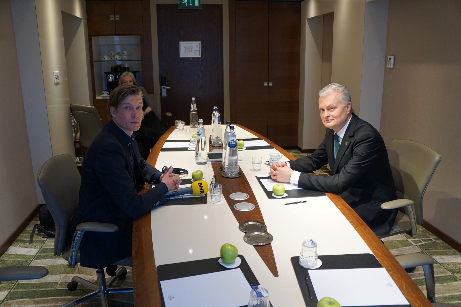 Geert Jan met Gitanas Nauseda, president van Litouwen - in Den Haag