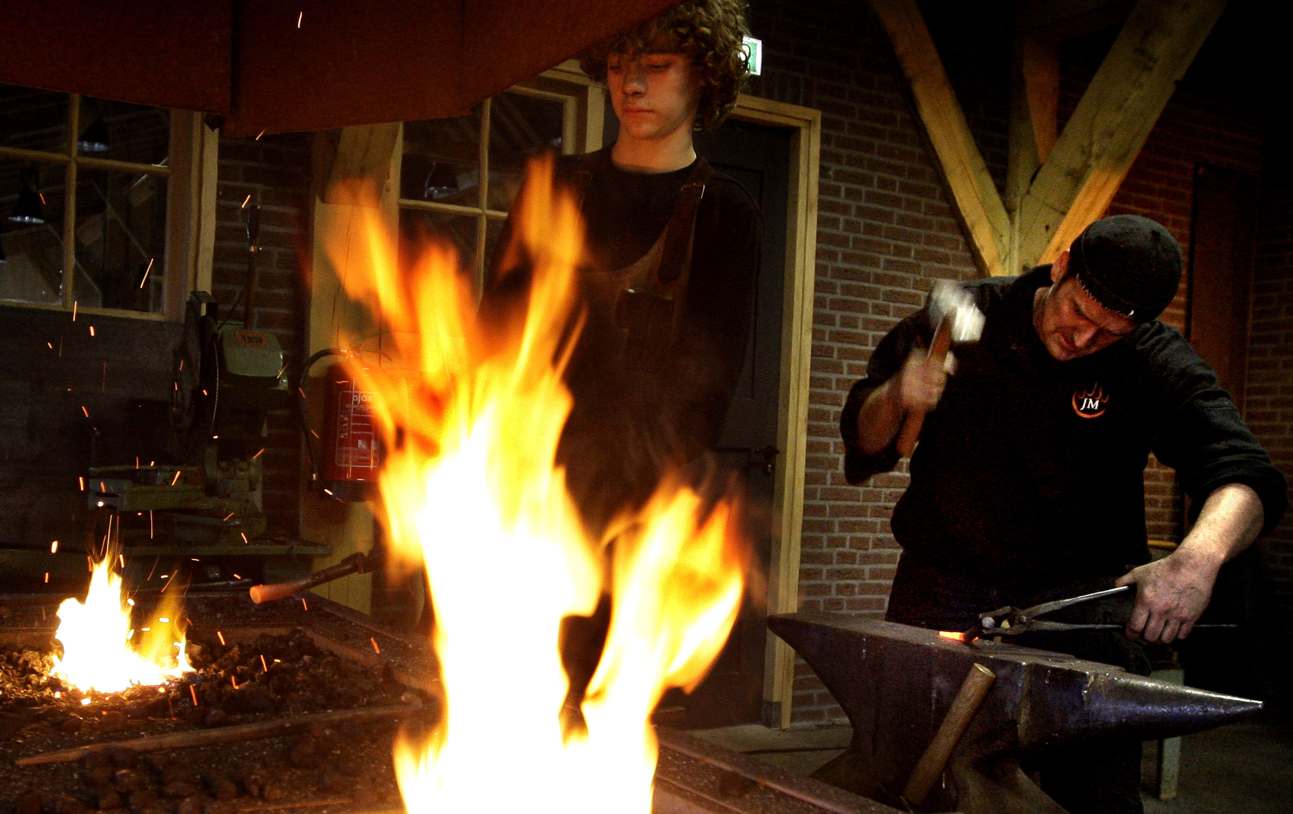 De smederij in Huizen.