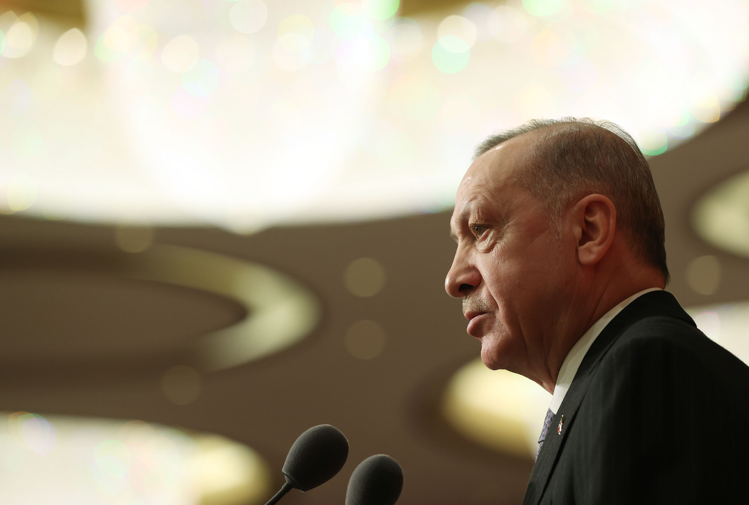 De Turkse president Recep Tayyip Erdogan 