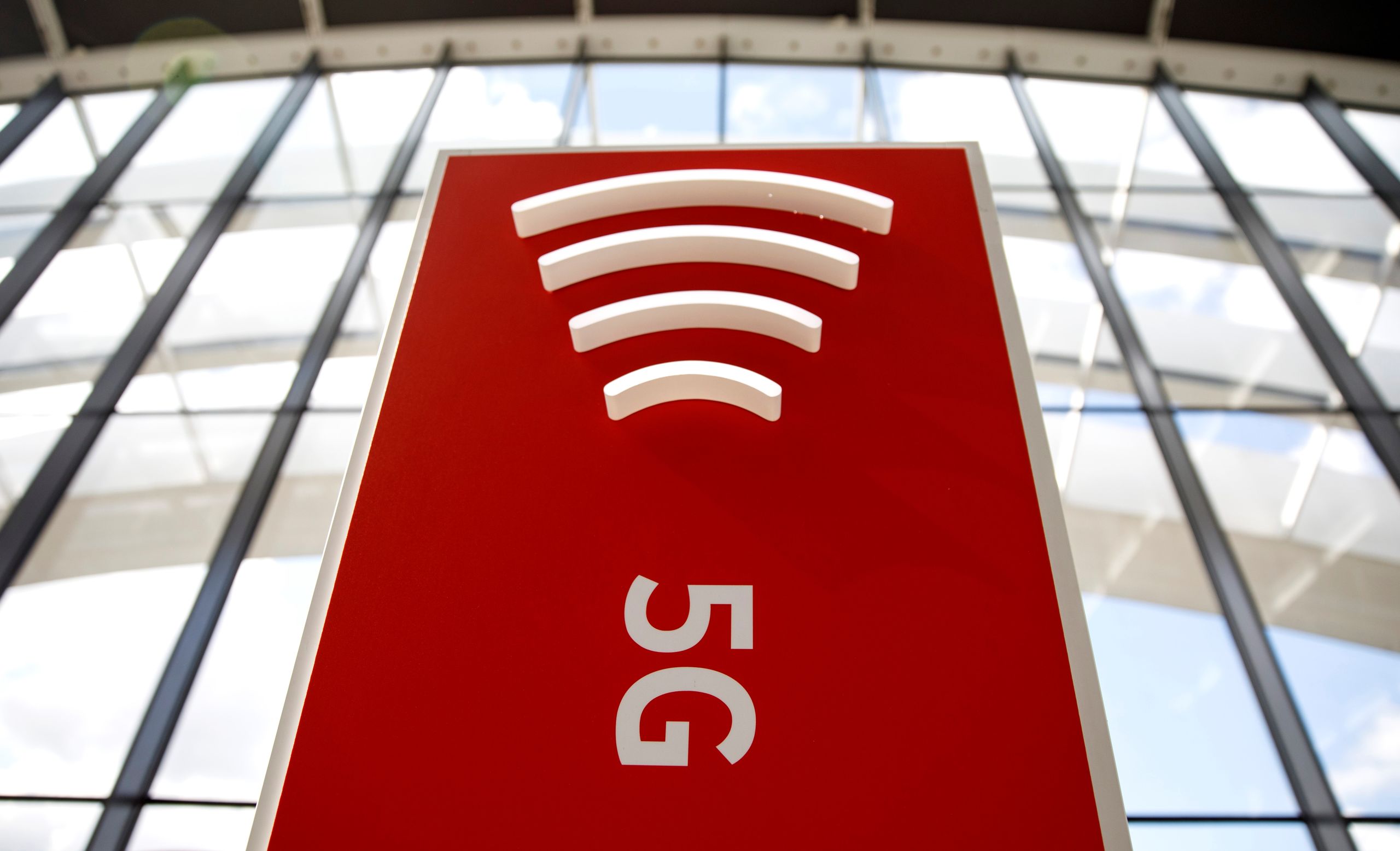 Het  5G-logo in het VK 