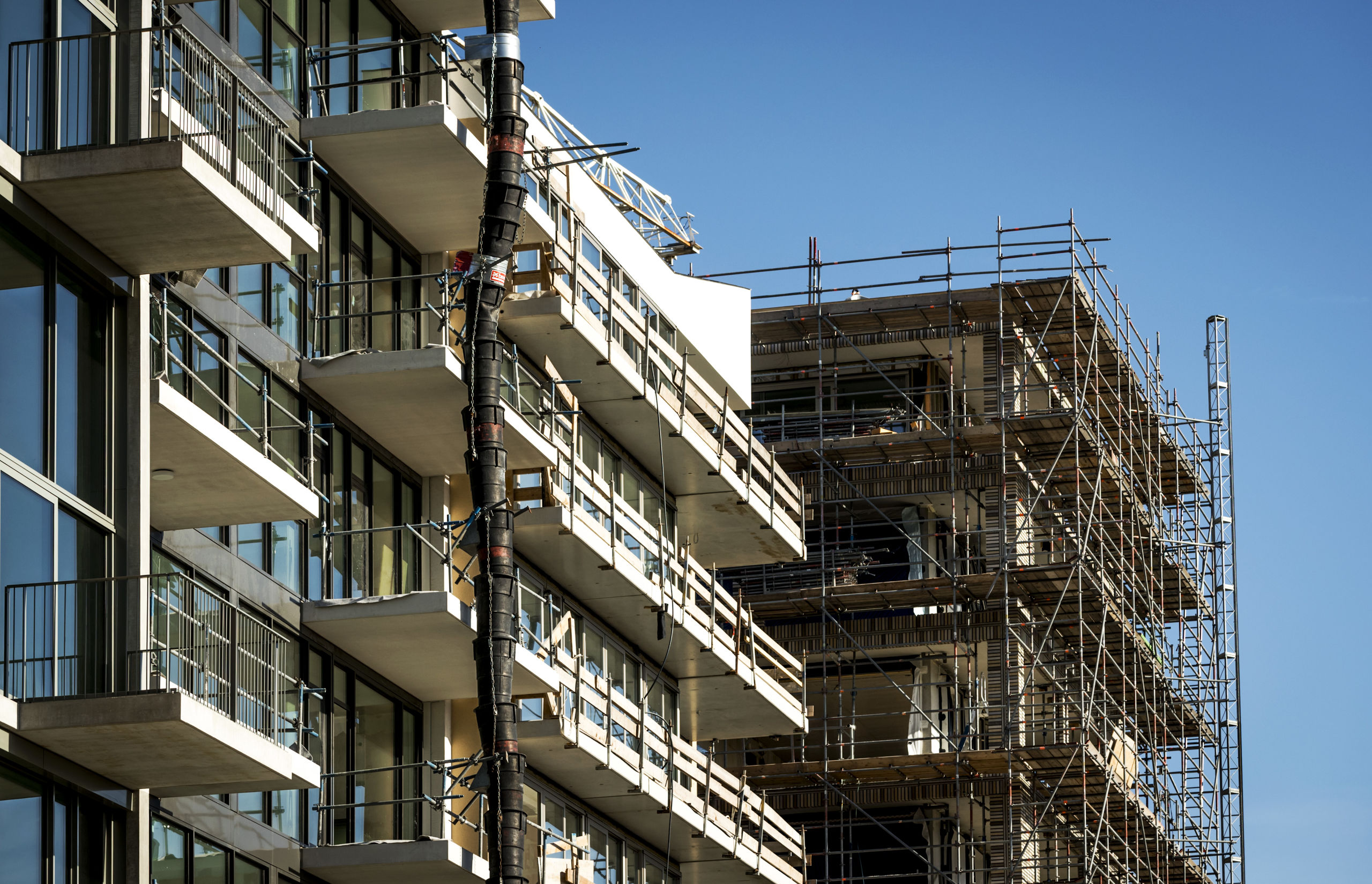 AMSTERDAM - Een bouwproject in Buiksloterham, Amsterdam-Noord. ANP REMKO DE WAAL