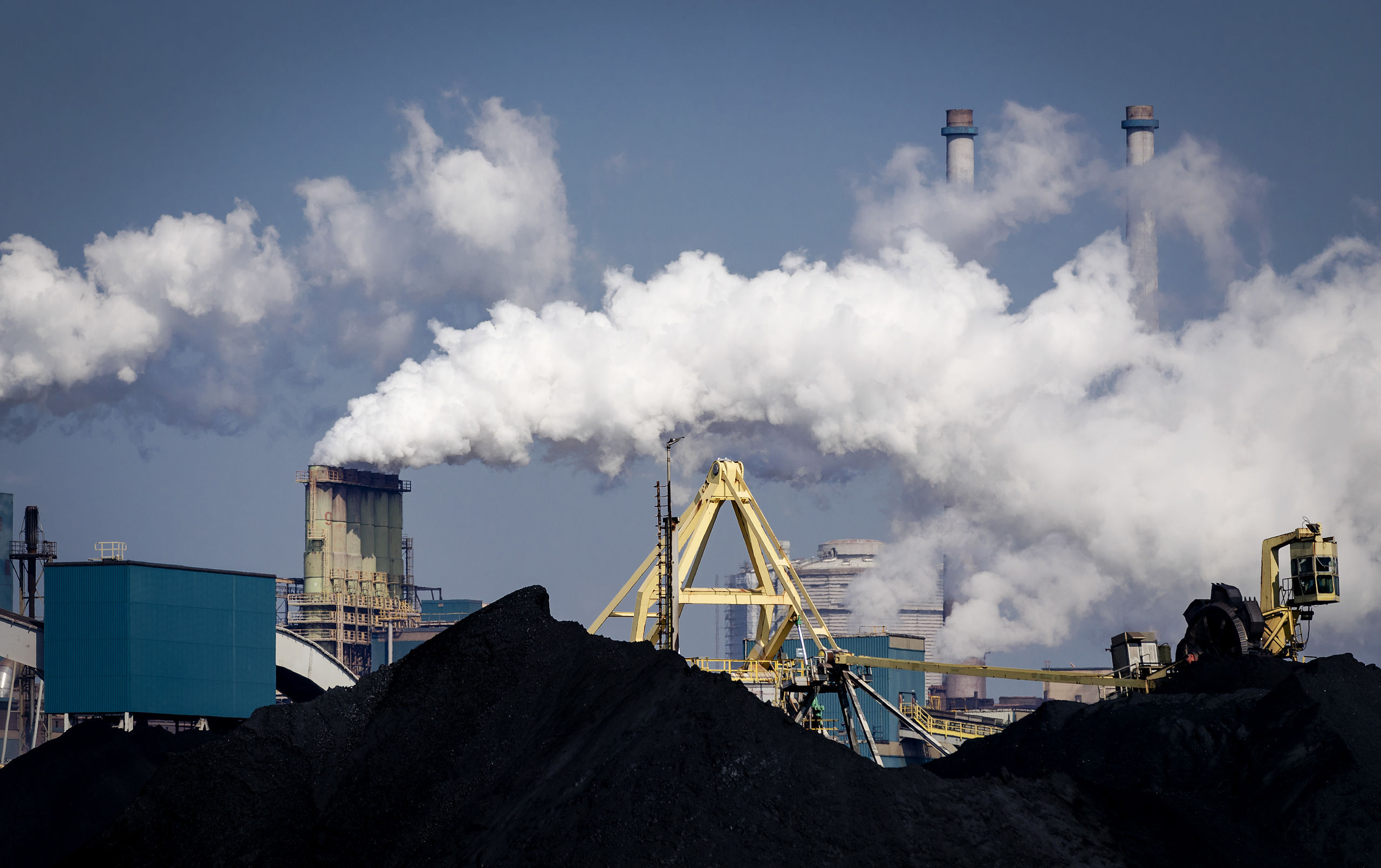 De hoogovens van staalbedrijf Tata Steel in IJmuiden.